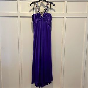 Deb | Royal Purple Floor-Length Evening Gown